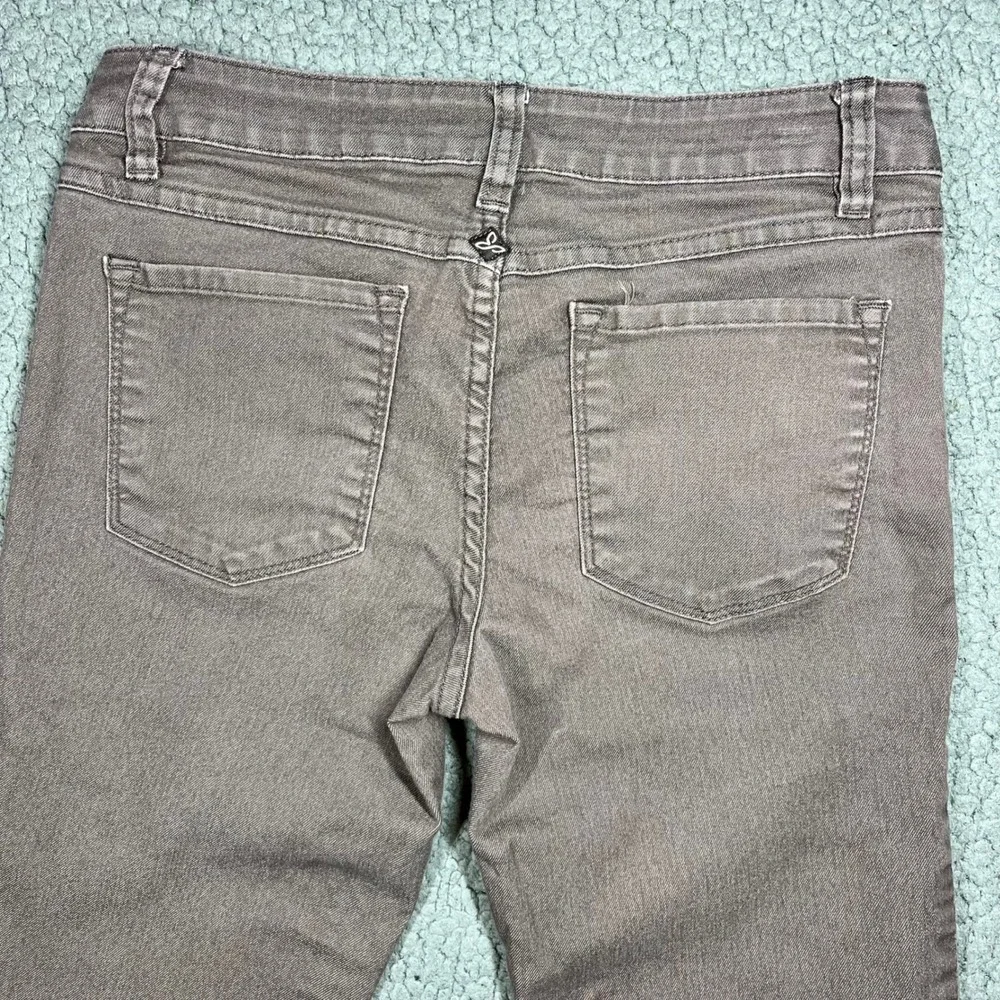 Prana Kara Jeans Womens 2/26 Brown Slim Tapered Leg Stretch Denim Pants 5759 - Picture 4 of 10